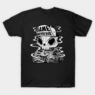 Crazy Skull, Game Never Die, Marketplace  T-shirt, Accessories, Home and Decoration. T-Shirt
